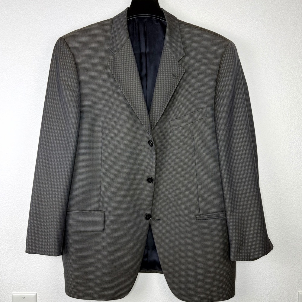 Joseph Abboud Nordstrom Mens 42S Blazer Super 100s Wool 3 Button Sport Coat Grey